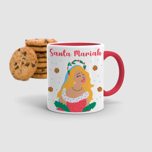 Taza Navidad - Santa Mariah 🎄